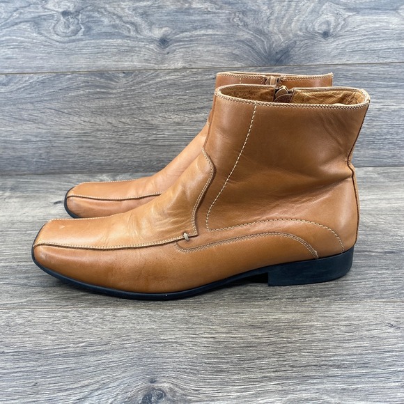 ALDO Business Leather Mid Top Dress Shoes Square Toe Men\'s Size 8 US / EU 41 main image 6